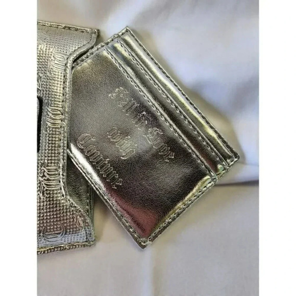 NWT Juicy Couture Metallic Simply Perfect Faux Leather Bifold Wallet - Picture 6 of 6